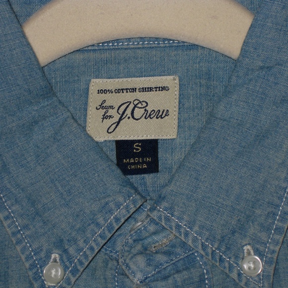 SOLD DENIM J CREW SHIRT SIZE S - Picture 2 of 3